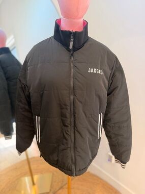 Jaggad Reversible Black & Hot Pink Jacket with White Trim